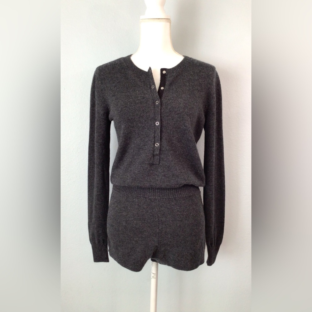 New Spiritual Gangster Sweater Sleep Romper Wool Cashmere